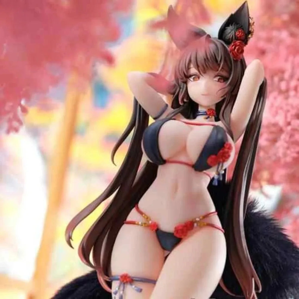 In Stock Brand New Original Painting Rose Bara Fox Girl Chasing Eyes 1/6 Scale Anime Figure Model Toy