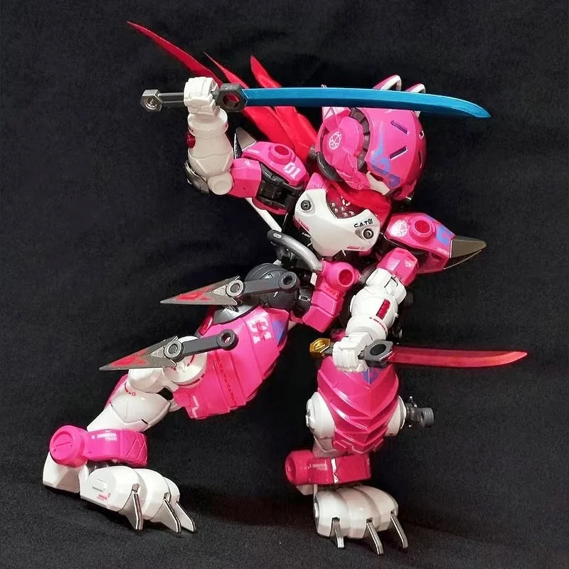 【in Stock】xiaot Iron Roars Cat-01 1/60 Armored Waller Ninja Cat C.a.t-01 02 03 Assemble Action Figure Model Toys