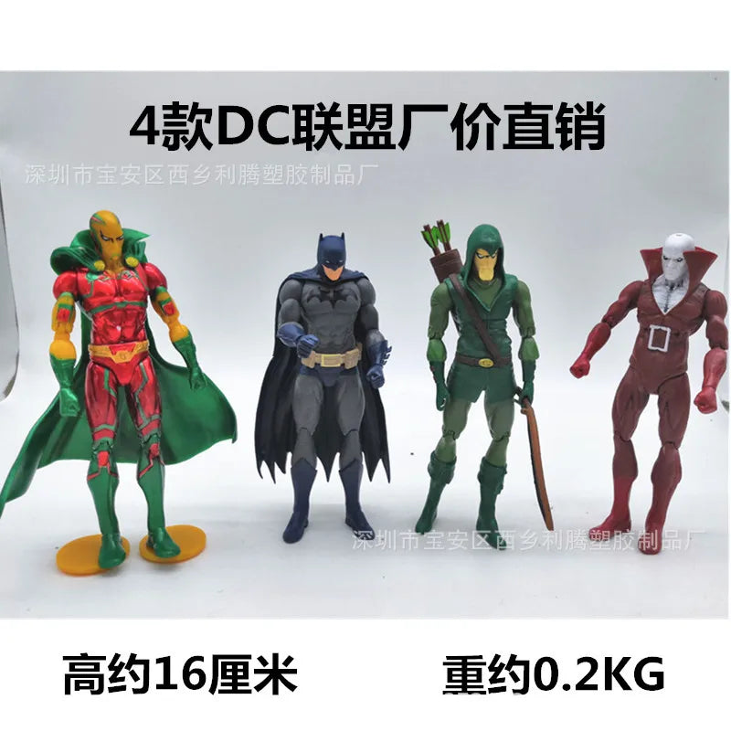 4er-Set Hot Toys DC Heldenpuppen Batman, Superman, Wonder Woman, Victor Stone Anime-Figuren zum Sammeln, Dekorieren und Verschenken
