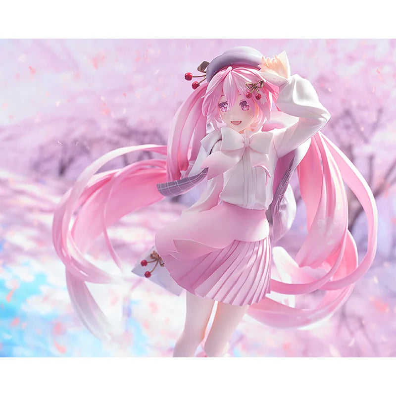 100% Genuine Hatsune Miku Vocal Series 01 Sakura Ver Hanami Outfit Figure Cherry Blossom Theme Spring Collectible Anime Gift