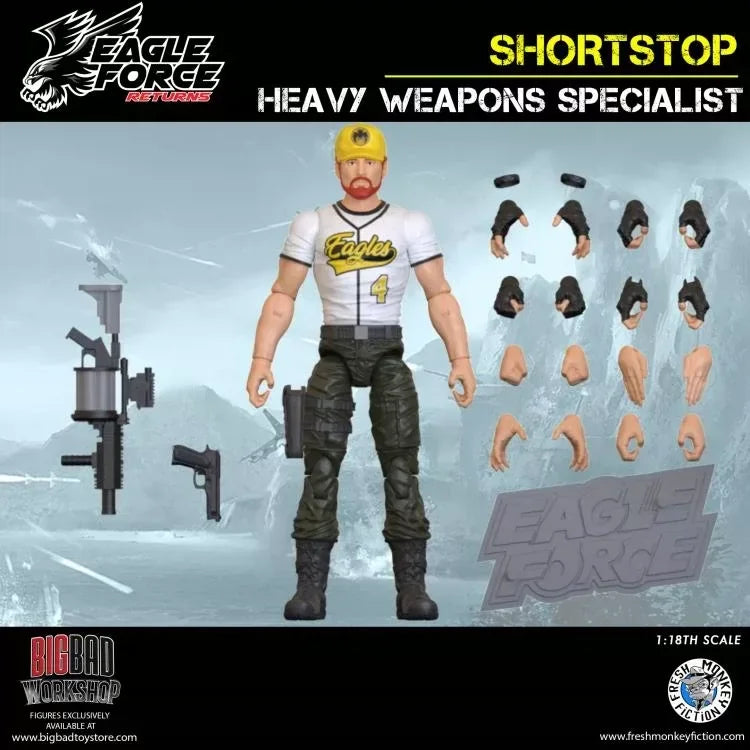 In Stock Fresh Monkey Fiction Eagle Force 4 Inch 1 18 Scale 2025 Fall Wave Action Figure Set Ninja Space Ape Captain Hunter