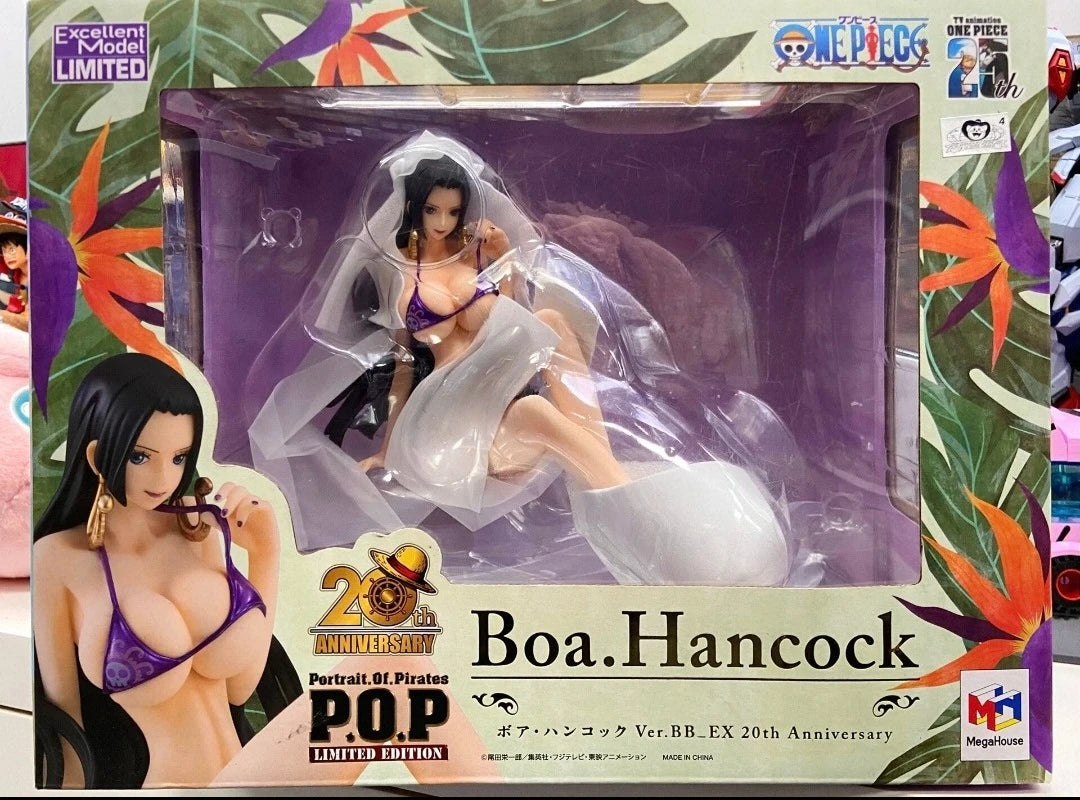 MegaHouse  POP "Limited Edition" Nico Robin Boa.Hancock Nami Ver.BB Handmade Model Anime Character Figurines Collectible