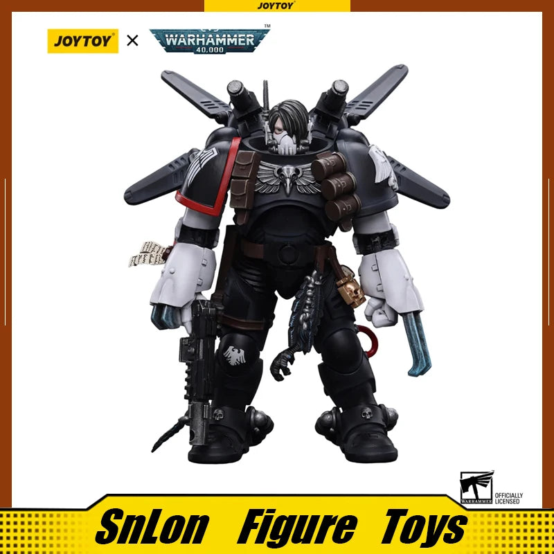 JOYTOY Warhammer 40k 1/18 Action Figures Raven Guard Chapter Master Kayvaan Shrike Model Toys GIft