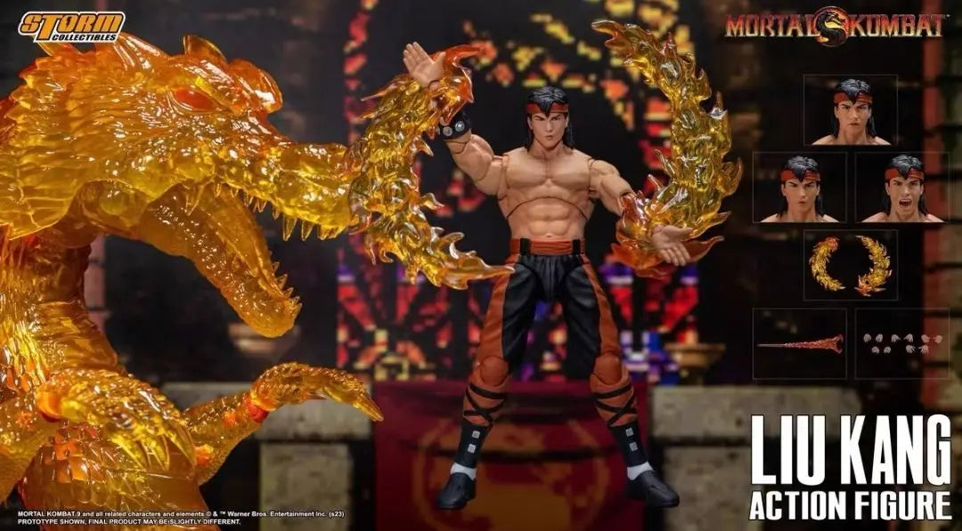 In Stock Storm Toys Mortal Kombat Liu Kang 1/12 Action Figure Model Collection Gift