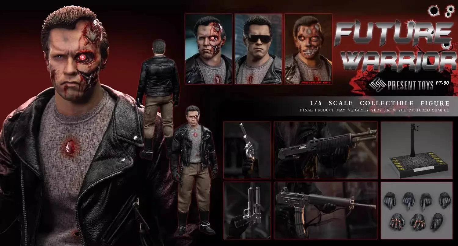 PT-sp80 PRESENT TOYS 1/6 Scale Soldier Future Warrior Arnold Model Toy Full Set 12" Action Figure Doll In Stock Collection