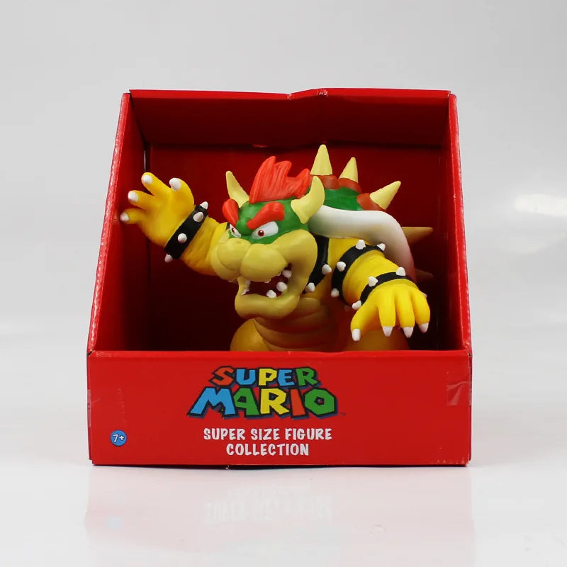 24cm New Anime Super Marioed Series Action Figure Toys Bowser Figures PVC Toy Model For kids birthday Collectible gifts