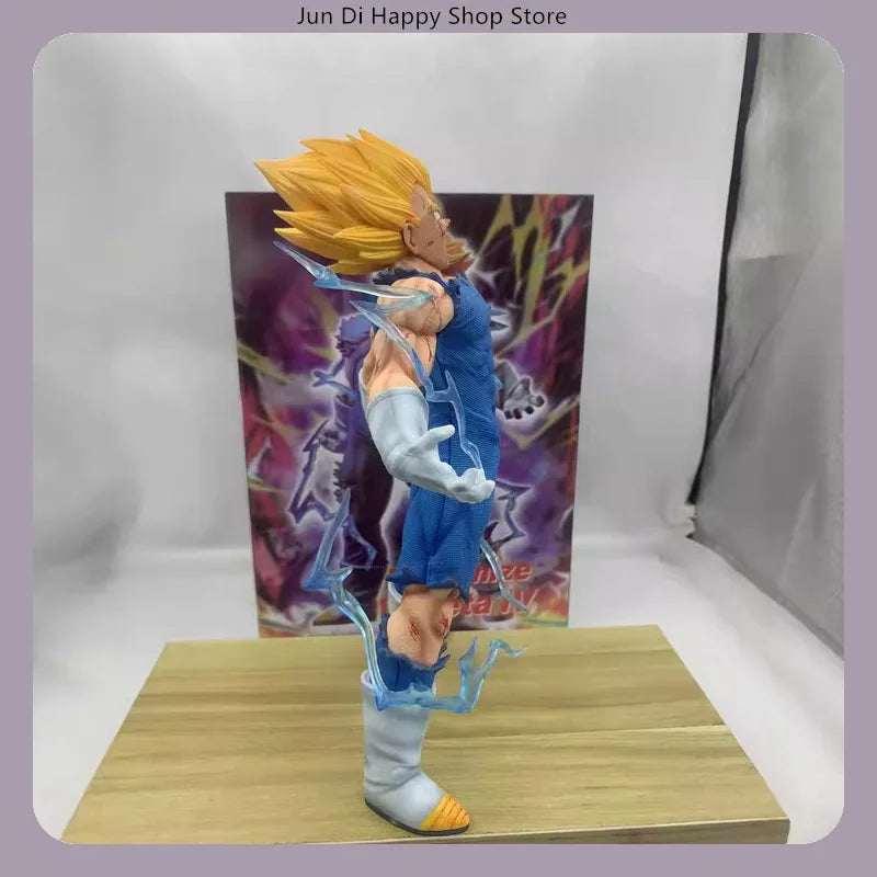 28cm Dragon Ball Self-Destruct Vegeta Anime Figure Model Statue Collection Desktop Decoration Ornament Toy Gift for Fans