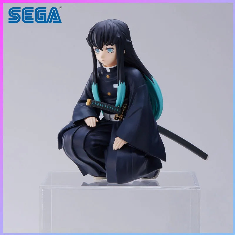 SEGA In Stock Chibi Sitting Series Demon Slayer Muichiro Tokito Hashira Meeting in stock Model kit original Gifts Toys Model