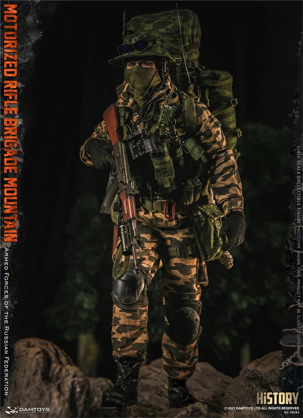 DAMTOYS 1/6 DAM 78083 The Russian Action Figure Soldier Mountain Special Mission Unit Full Set Moveable Doll For Fans Collect
