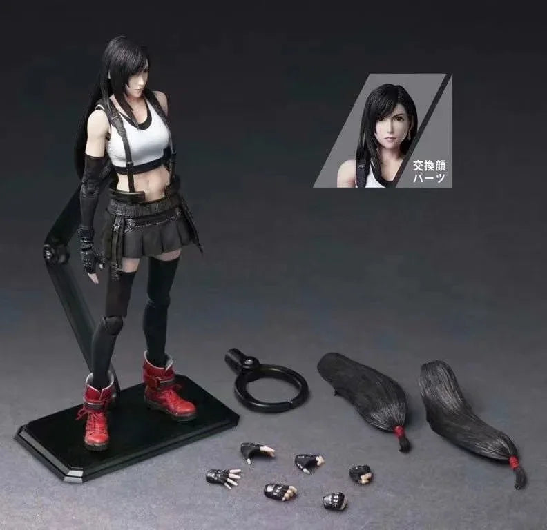 Final Fsy 7 Newest Version Play Arts Kai Tifa Lohart Anime Figure Collectible Toy Boxed In-Sto for Adult Fans