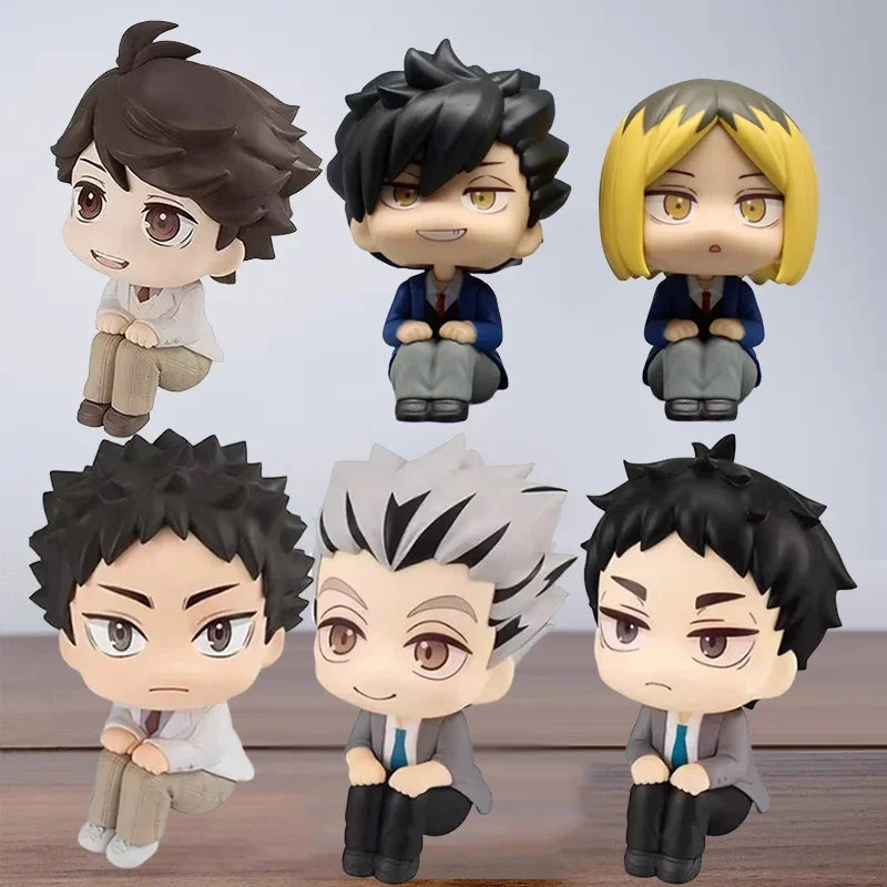 10cm Anime Series Kenma Lookup Figure Oikawa Tooru Action Figures Kuroo Haikyuu Figure Bokuto Movable Q-version PVC Model Toy