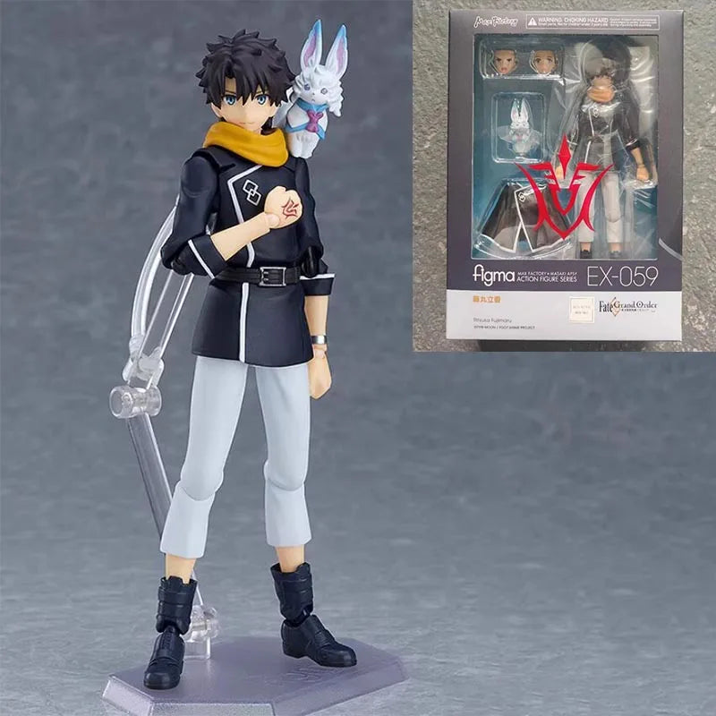 In Stock Original Figma Ex-059 EX059 Fgo Fujimaru Ritsuka Action Figures Pvc Model Toys Figura EX 059