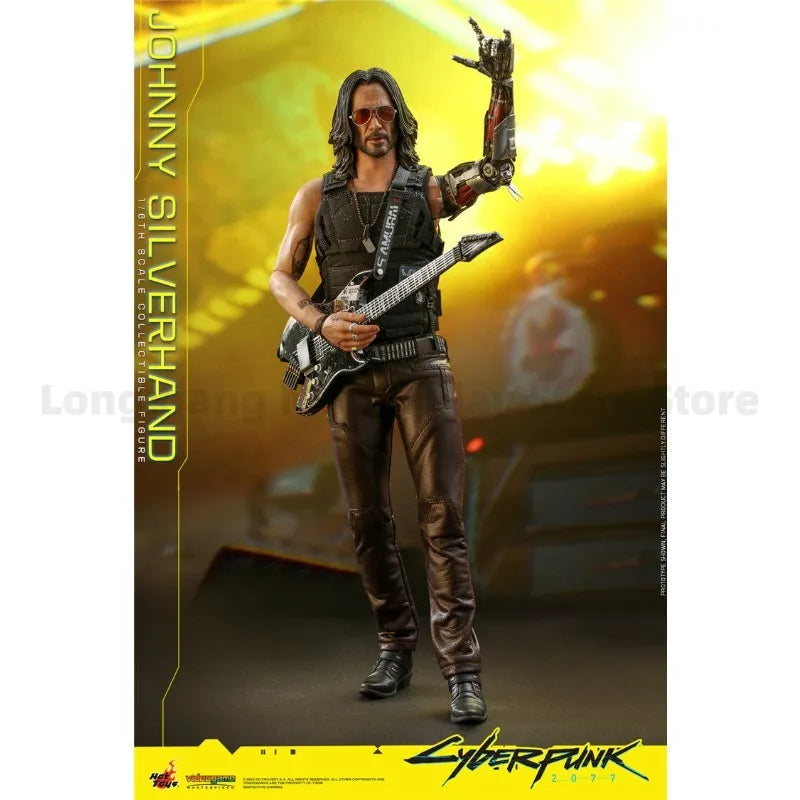 In Stock HOTTOYS HT VGM47 Cyberpunk 2077 Johnny Keanu Reeves Action Figure Model Gift Collection
