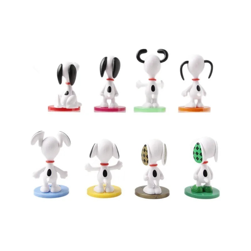 Hot Selling Q-version 8 Snoopy Era Series Cute Anime Wholesale Desktop Car Trendy Play Handmade Cake Decoration  Birthday Gift