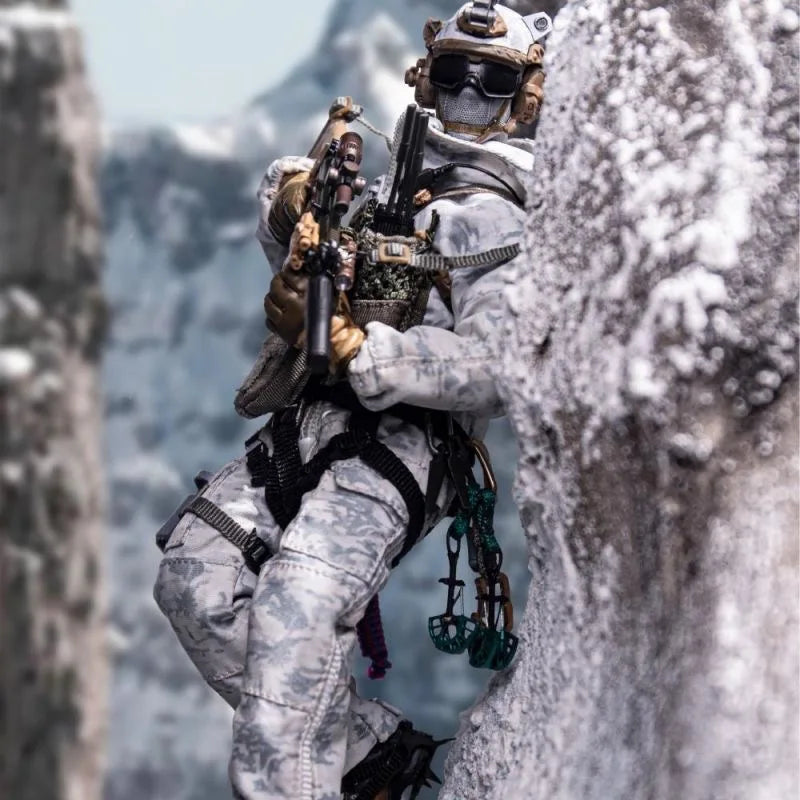 HASUKI 1/12 h Action Figure  SALVO SA01 Men Soldier Black Camouflage Outdoor Combat Suit 6Inch Action Figure Call of Duty Toys