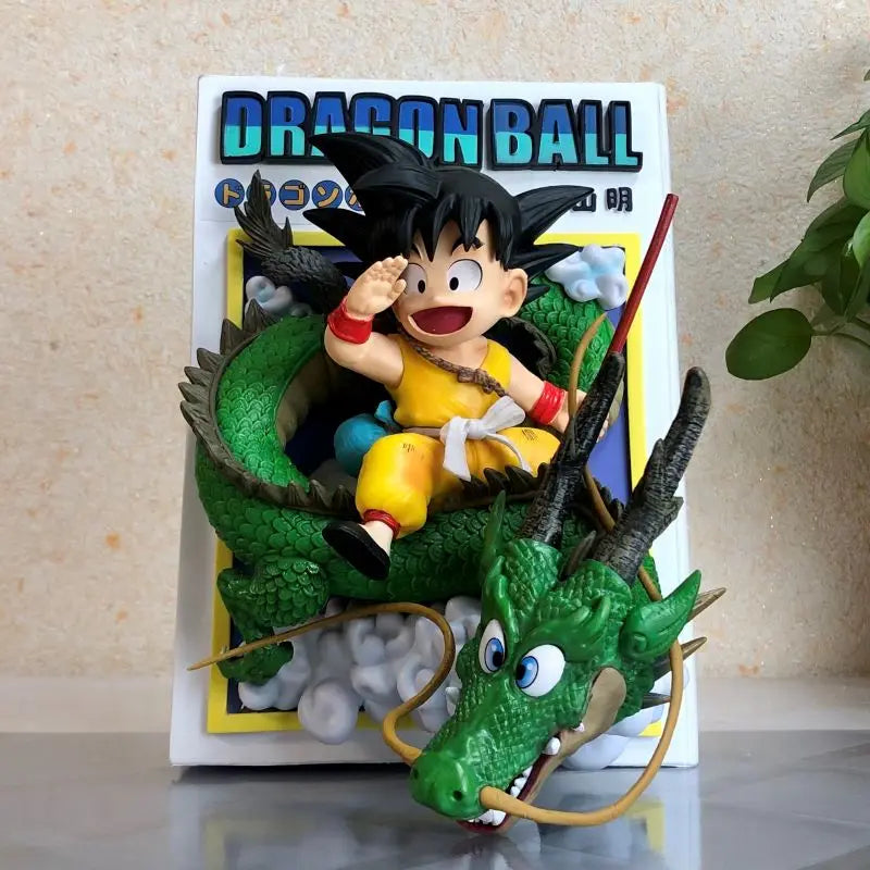 New 30cm Dragon Ball Gk Cartoon Anime Figure Title Page Statue Super Goku Ornament Pvc Model Doll Desktop Collection Toy Gift