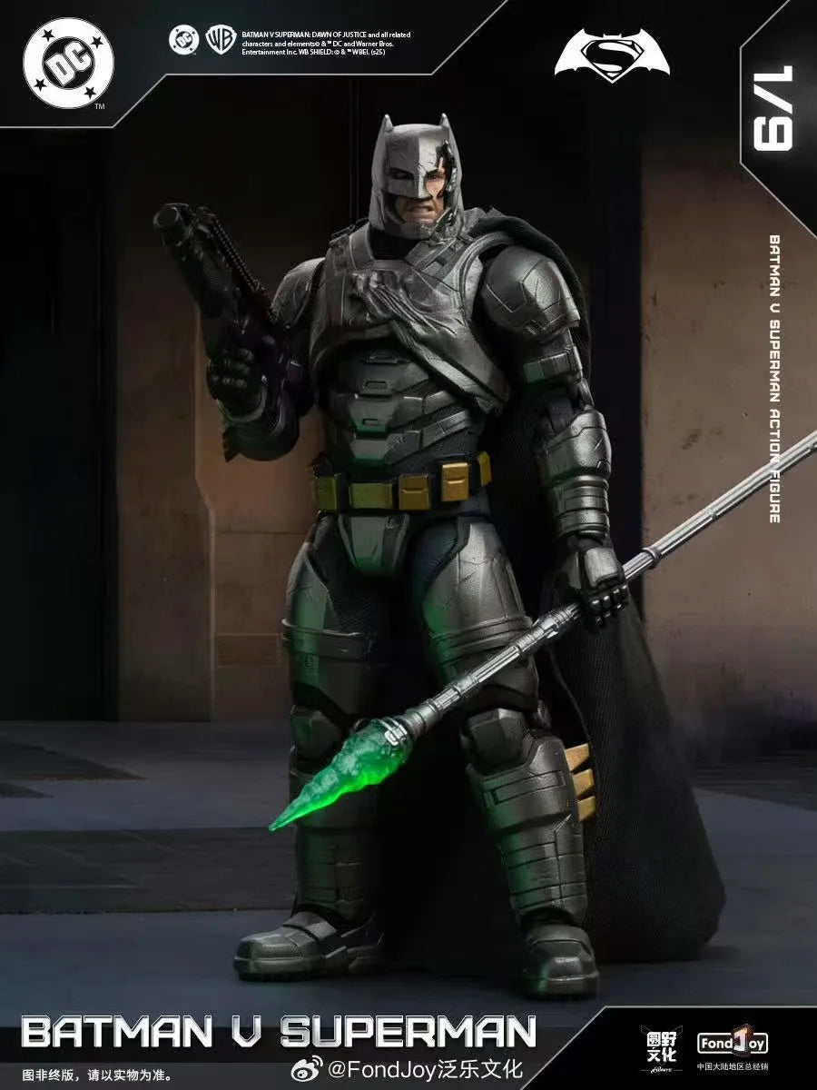 NEW Fondjoy BVS Figure Set Armored Batman Battle Damaged Superman Action Figures 1/9 Batman v Superman：Dawn of Justice DC Toys