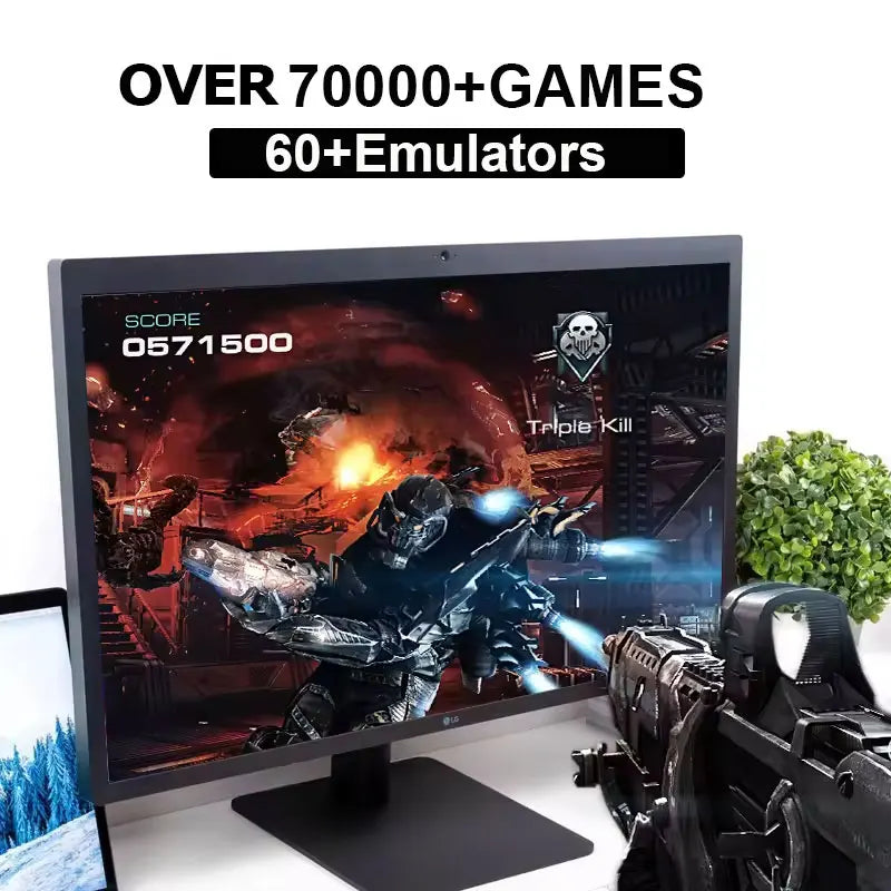 New M88 Retro Game Console 4K HD Built-in 85000+ Games 60+ Emulators for PS2 WII XBOX NGC SS N64 Up to 4 Controllers 4 Players