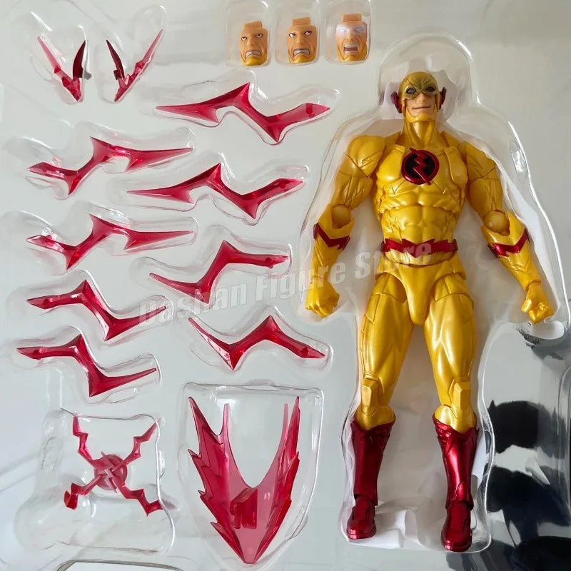 Fantastische Yamaguchi Flash Actionfigur, 17 cm, bewegliche Superhelden-Sammlung, Kaiyodo Revoltech Flashpoint Figur, Modellspielzeug, Geschenk