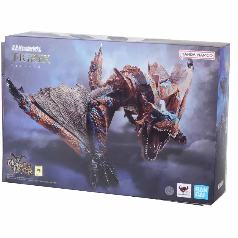 Bandai Original SHM TIGREX MIZUTSUNE ZINOGRE RATHALOS Action Figure Toys For Boys /Girls /Kids /Christmas Gift