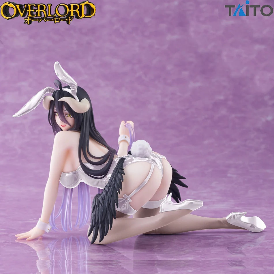 13CM Anime OVERLORD Figure albedo Bunny Girl Kneeling Anime Model Toys Gifts Collection Decoration Ornaments PVC Gift