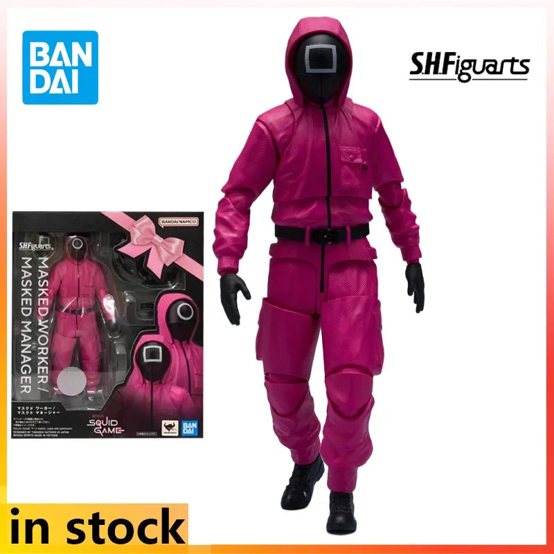 Bandai Original S. H. Figuarts Finished Movable Toys Squid Game Anime Action Figure Model Toys Collectible Model Gifts for Boys
