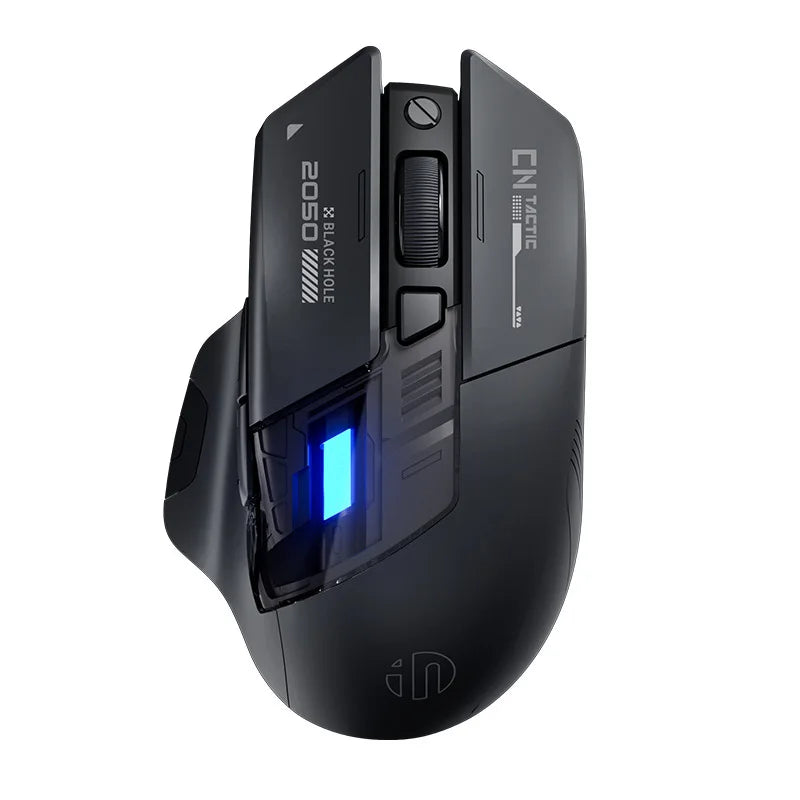 A9 Безжична 2.4G Bluetooth мишка RGB светлинен ефект 12800DPI Регулируема ергономична преносима мишка с индикатор за батерията