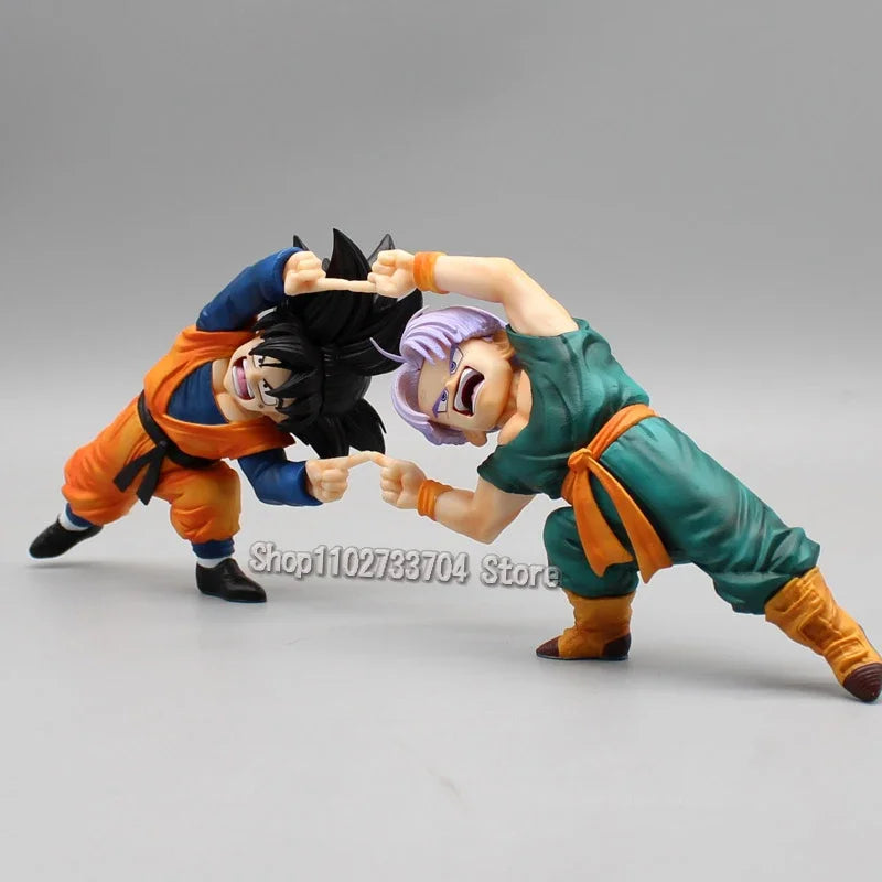 Dragon Ball Figuren Gotenks Trunks Kombinierte Körper-Actionfiguren PVC Anime-Kollektion 10 cm Modellspielzeug Peripherie-Ornamen-Geschenke