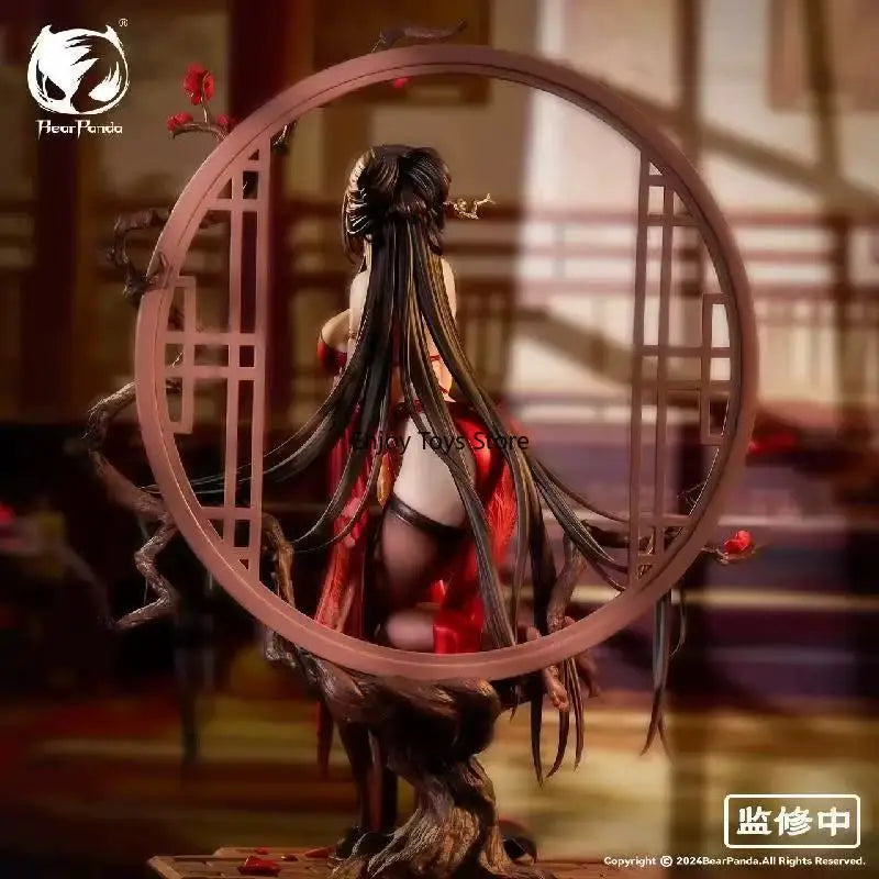 In Stock Bear Panda Chinese Style Series Falling Red Temperature Sensitive Paint 1/6 Figure Anniversary Model