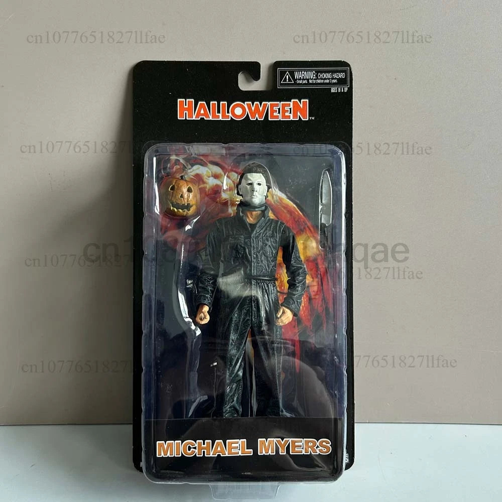 NECA фигурка на Майкъл Майърс с LED тиква Хелоуин II убива край на Майкъл Майърс Ultimate екшън фигурка Модел играчки Подвижна става