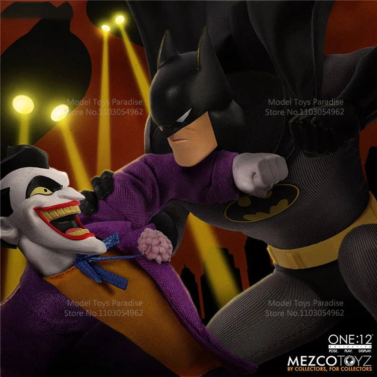 Mezco 1/12 Collectible Toys Batman Soldier Animated Version Dark Knight Super Hero 6Inch Action Figure Model Gifts