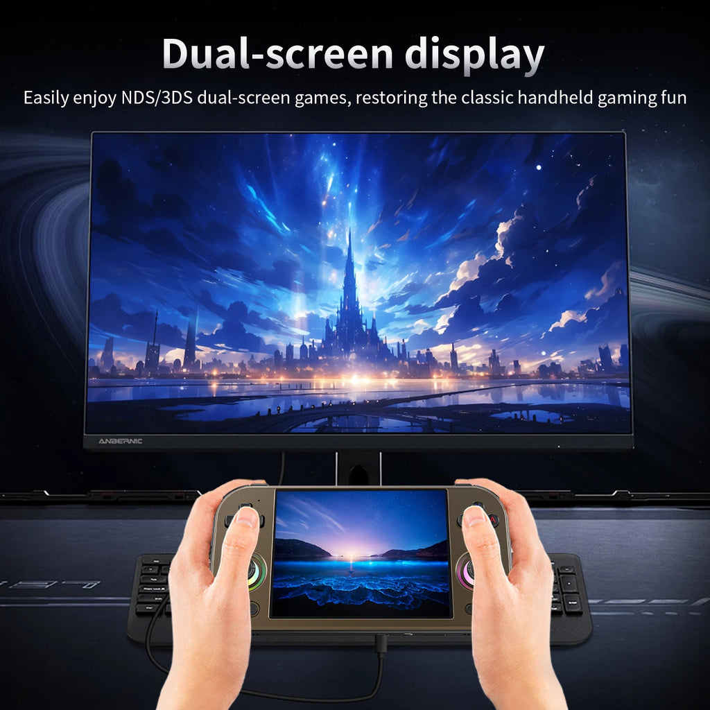 ANBERNIC RG 477M Retro Handheld Games Console 4.7" LTPS In-Cell Touch Screen Aluminum Alloy Android 5300mAh AI Assistant RG477M