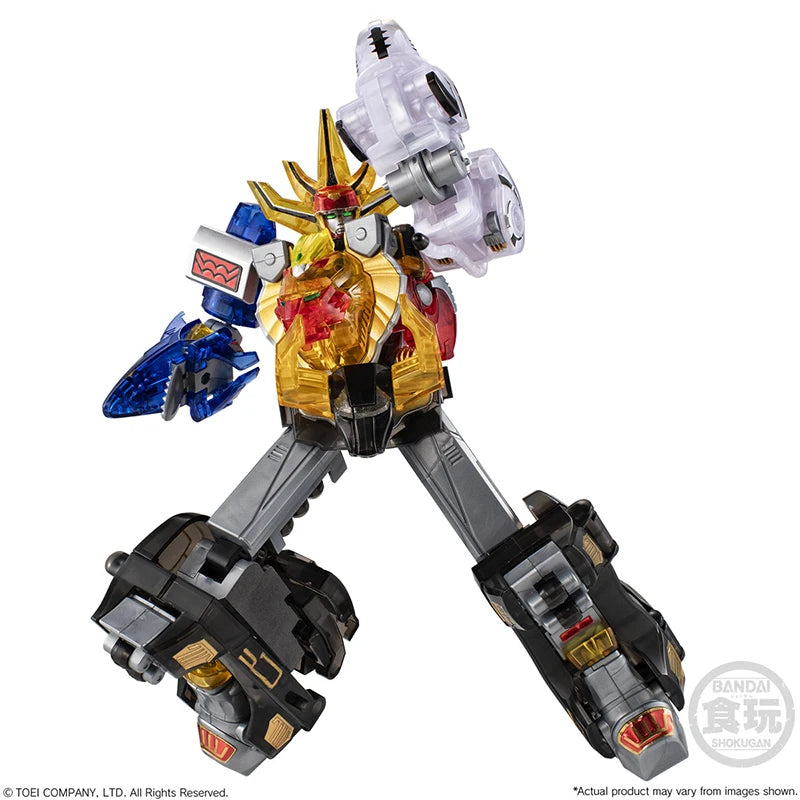 In Stock BANDAI SMP Hyakujuu Sentai Gaoranger GaoKing‌ Clear Color Ver. Anime Action Figures Assembly Model Collection Toy