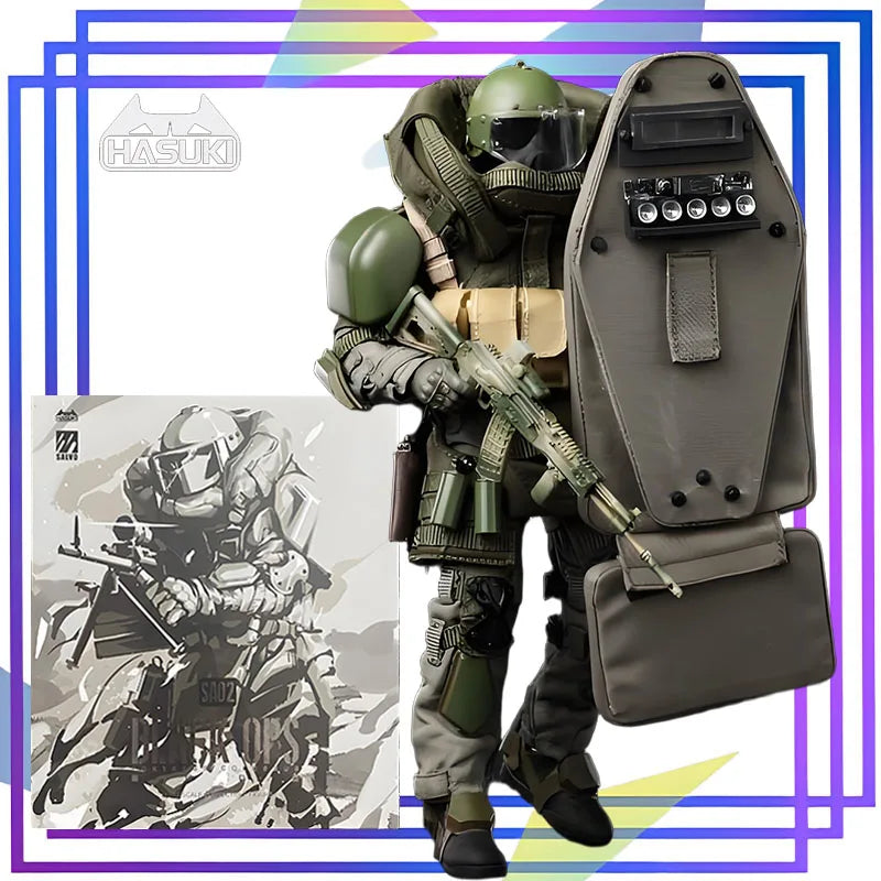 HASUKI - God Cat Jumping Original Pocket Art Series  Demonic Witch Chun Handheld and Movable Humanoid Figures Collectible Model