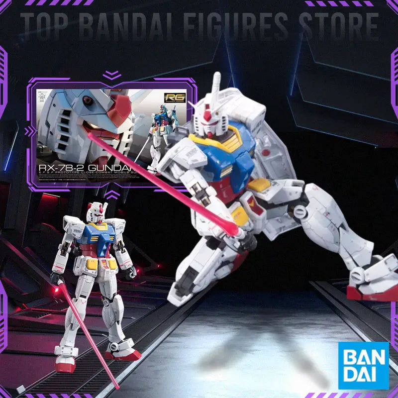 Bandai RG RX-78-2 WING RX-93-V2 UNICORN GOD GUNDAM In stock Anime Original Model Toy Action Figure Robot Collection Toy Gift