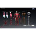 In Stock Iron Man Figure Mk85 Mk50 Assembly Model Kit Iron Man Movable Action Figures Gk Statue Doll Collect Room Desk Toys Gift