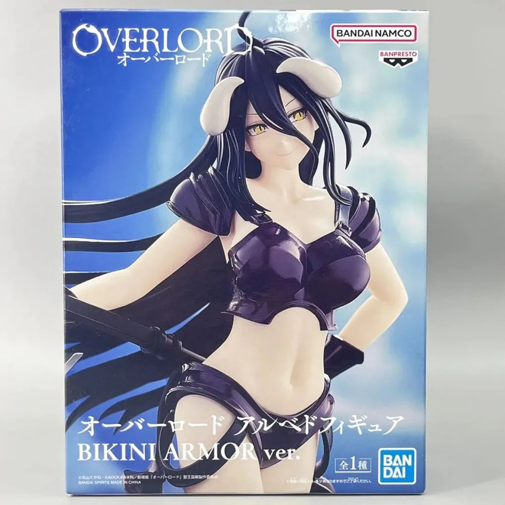 Genuine Overlord Anime Figure Albedo Action Figure Bikini Armor Version GK Collection Statue Model Figurine Ornament Toys Gifts
