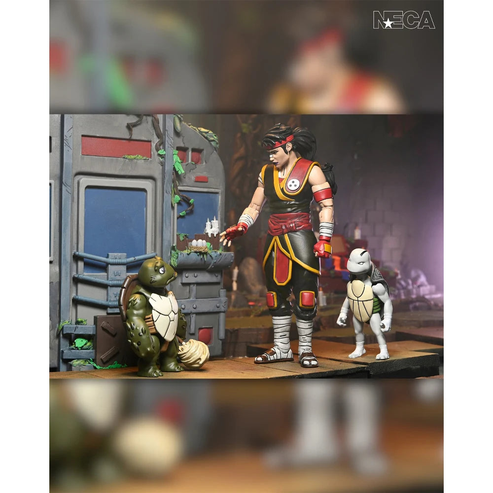 NECA Teenage Mutant Ninja Turtles (The Last Ronin - The Lost Years) - Casey Marie with Baby Odyn & Uno 7” Scale Action Figure