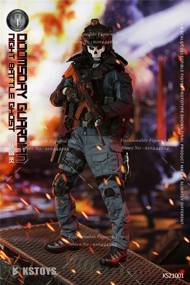 KSTOYS KS21001 1/6 Men Soldier Doomsday Guardian Night Battle Ghost Doll Full Set 12Inch Action Figure Model Collection Toys