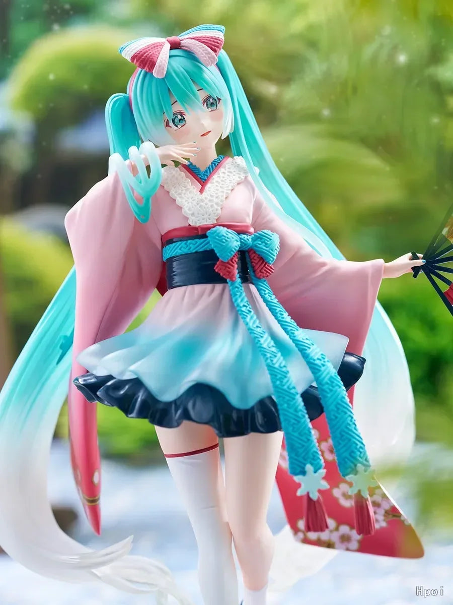 In Stock Original FuRyu TENITOL New Tokyo Series Hatsune  Kimono Anime Dolls Figures Toys Collection Gifts