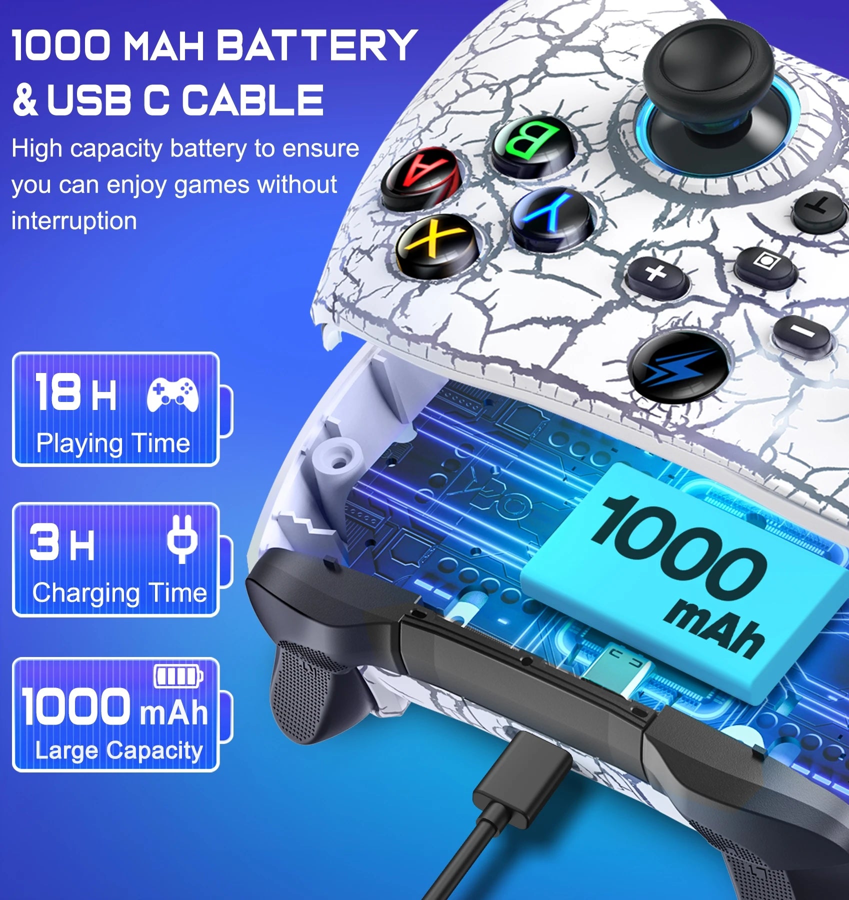 Wireless Controller For Switch/OLED/Lite For Android/IOS/PC with Programmable Keys Professional Lag-Free Gamepad