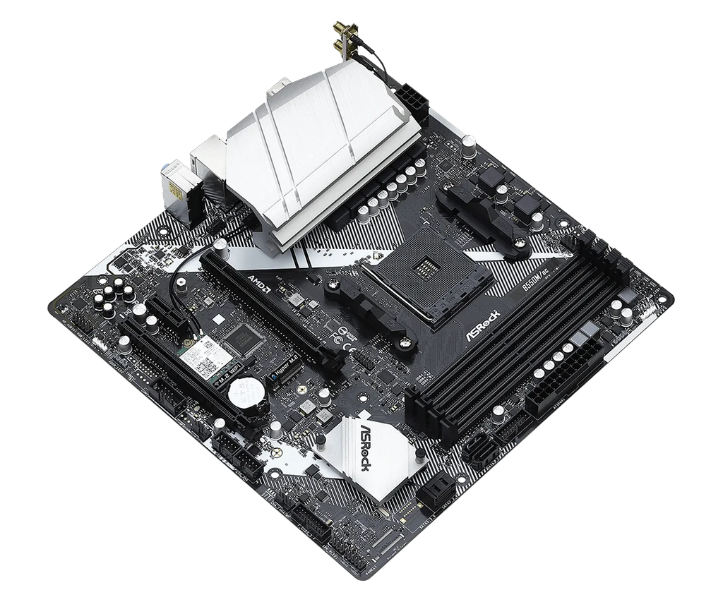 ASRock B550M/AC Motherboard Socket AM4 AMD B550 support Ryzen 5 5600 4500 3200G 3600 5700X cpu DDR4 128GB NVMe SSD Micro ATX