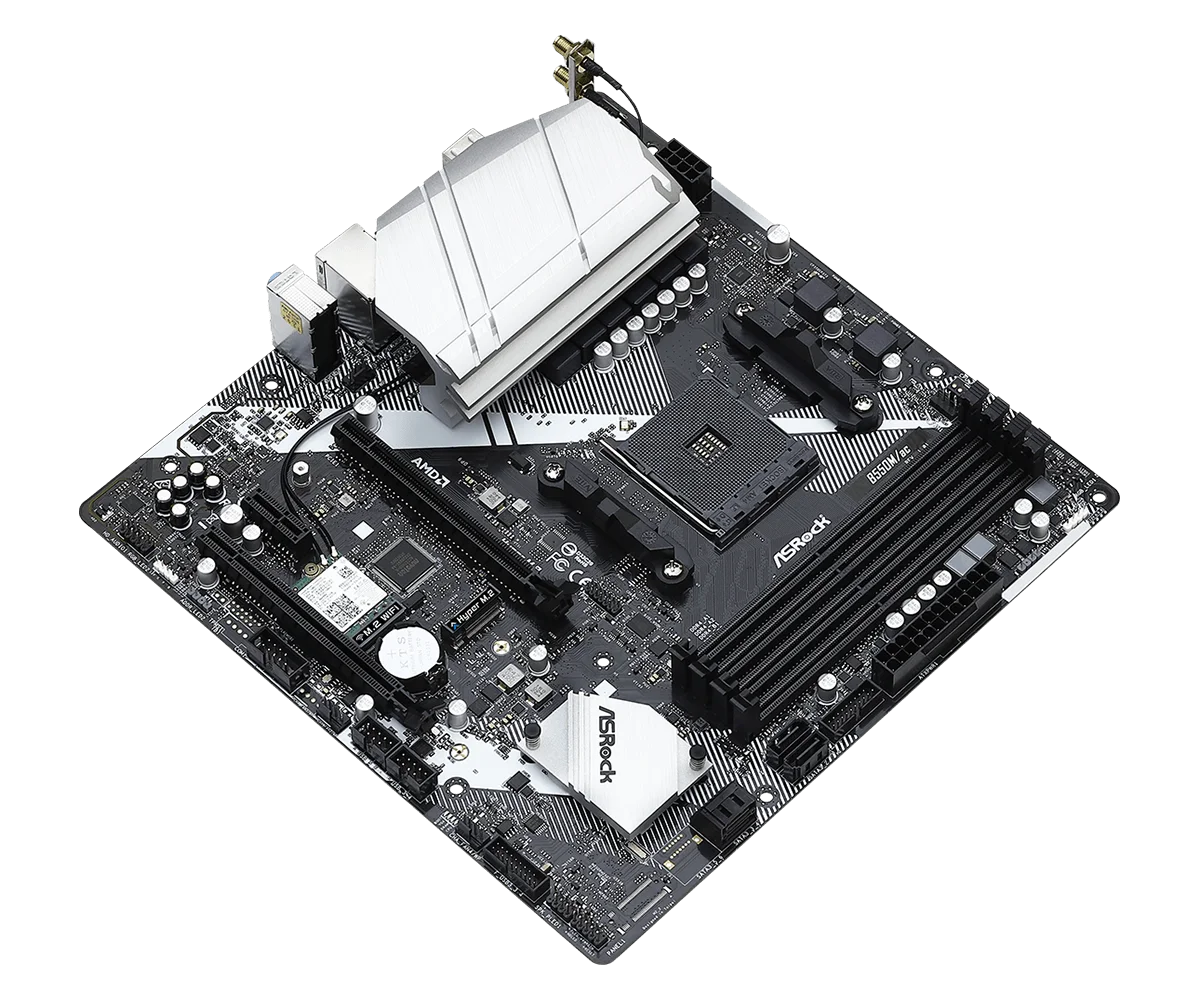 ASRock B550M/AC Motherboard Socket AM4 AMD B550 support Ryzen 5 5600 4500 3200G 3600 5700X cpu DDR4 128GB NVMe SSD Micro ATX