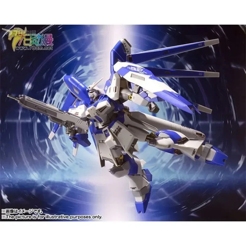 BANDAI Original Metal Robot Spirits RX-93-ν-2 Hi-v Gundam Collectible Movable Action Figure Model Toys Gifts for Boys