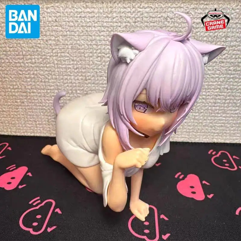 Bandai Original Banpresto Relax Time Hololive IF Nekomata Okayu Action Figures Anime Figuras Cartoon Dolls Model Toys Girls Gift