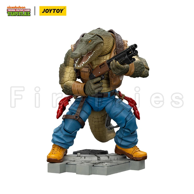1/18 JOYTOY Action Figure Turtles Leatherhead Metalhead Anime Toy