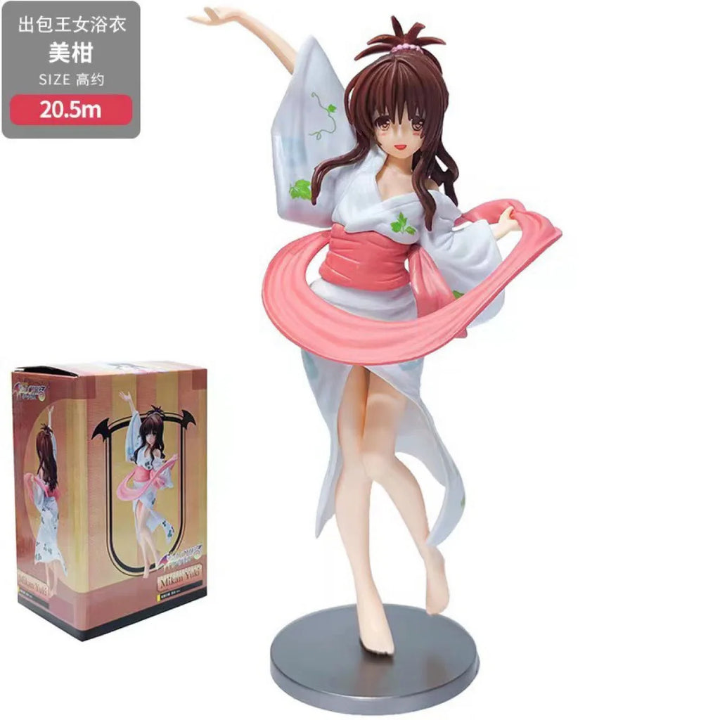 Anime Figure Lala Satalin Devilke Yuuki Mikan Momo Belia Devilke Standing Position Swimsuit Girl Action Figure Model
