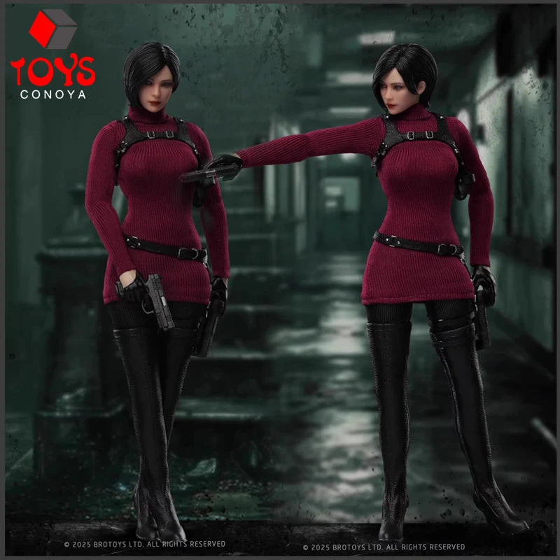 【2025 Q4】BROTOYS LR011 Actionfigur „Spionin“ im Maßstab 1:12 mit beweglichen Augen, 15 cm, Komplettset, Soldatin, Spielzeugmodell-Kollektion