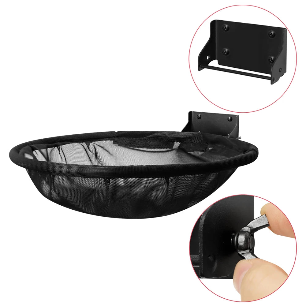 Cat Hammock Wall Mounted Foldable and Stable Breathable Cat Bed for Sleeping, Playing, Climbing and Resting