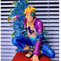 One Piece Squatting Marco Resonance Series Boy Cartoon Creative Anime Peripherals Collection Model Figure Ornaments Toy Gifts